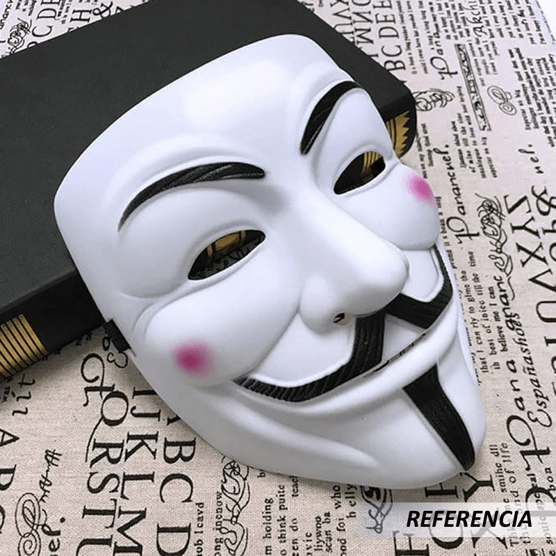 Máscara plástica de Anonymous - Imagen 4