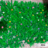 Césped decorativo artificial con flores