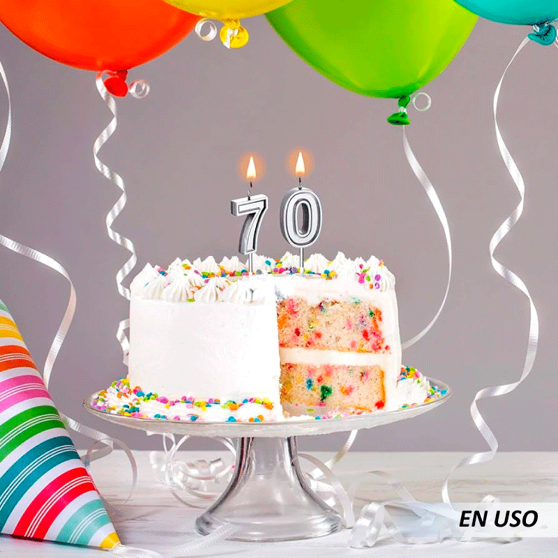 Velas de números para decoración de pasteles - Imagen 5