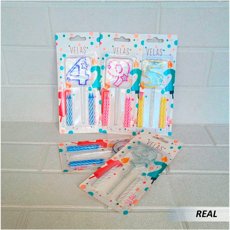 Velas de números para decoración de pasteles - Imagen 2