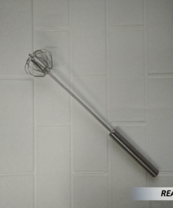 Batidor de Mano de Acero Inoxidable
