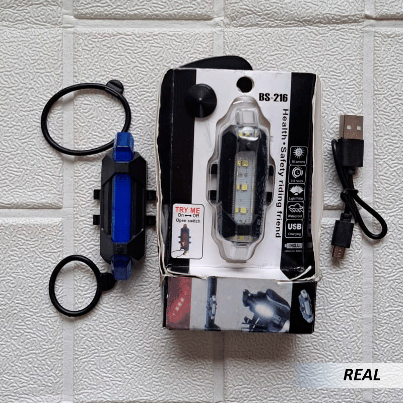 luz para bicicleta recargable bs-216 - Imagen 2