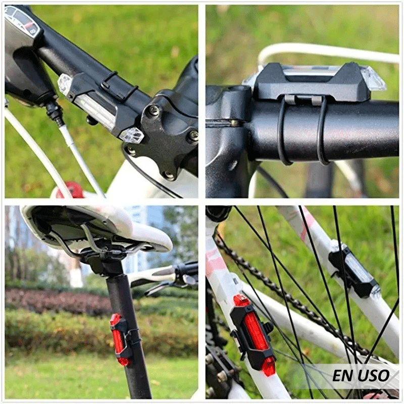 luz para bicicleta recargable bs-216 - Imagen 5