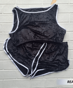 Conjunto de pijama terciopelo sexy