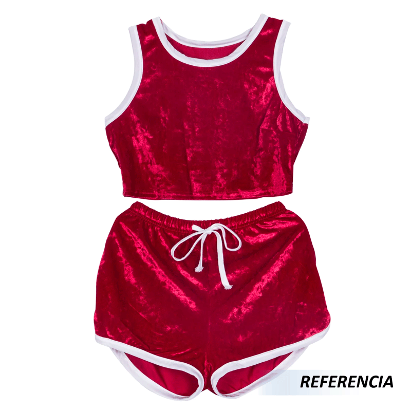 Conjunto de pijama terciopelo sexy - Imagen 4
