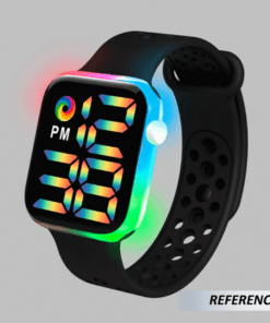 Reloj electrónico led con correa de arcoíris - Imagen 4