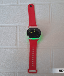 Reloj electrónico led con correa de arcoíris