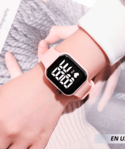Reloj electrónico led con correa de arcoíris - Imagen 5