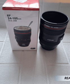 Vaso en forma de Lente de Cámara